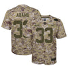 Image of Jamal Adams New York Jets Youth Salute to Service Game Jersey - Camo 2019