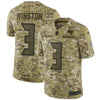 Image of Jameis Winston Tampa Bay Buccaneers Salute to Service Limited Jersey – Camo 2019