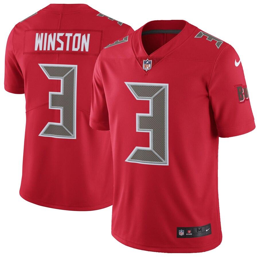 Jameis Winston Tampa Bay Buccaneers Vapor Untouchable Color Rush Limited Player Jersey - Red 2019