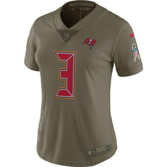 Jameis Winston Tampa Bay Buccaneers Women's Salute to Service Limited Jersey - Olive 2019