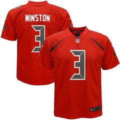 Jameis Winston Tampa Bay Buccaneers Youth Color Rush Game Jersey - Red 2019