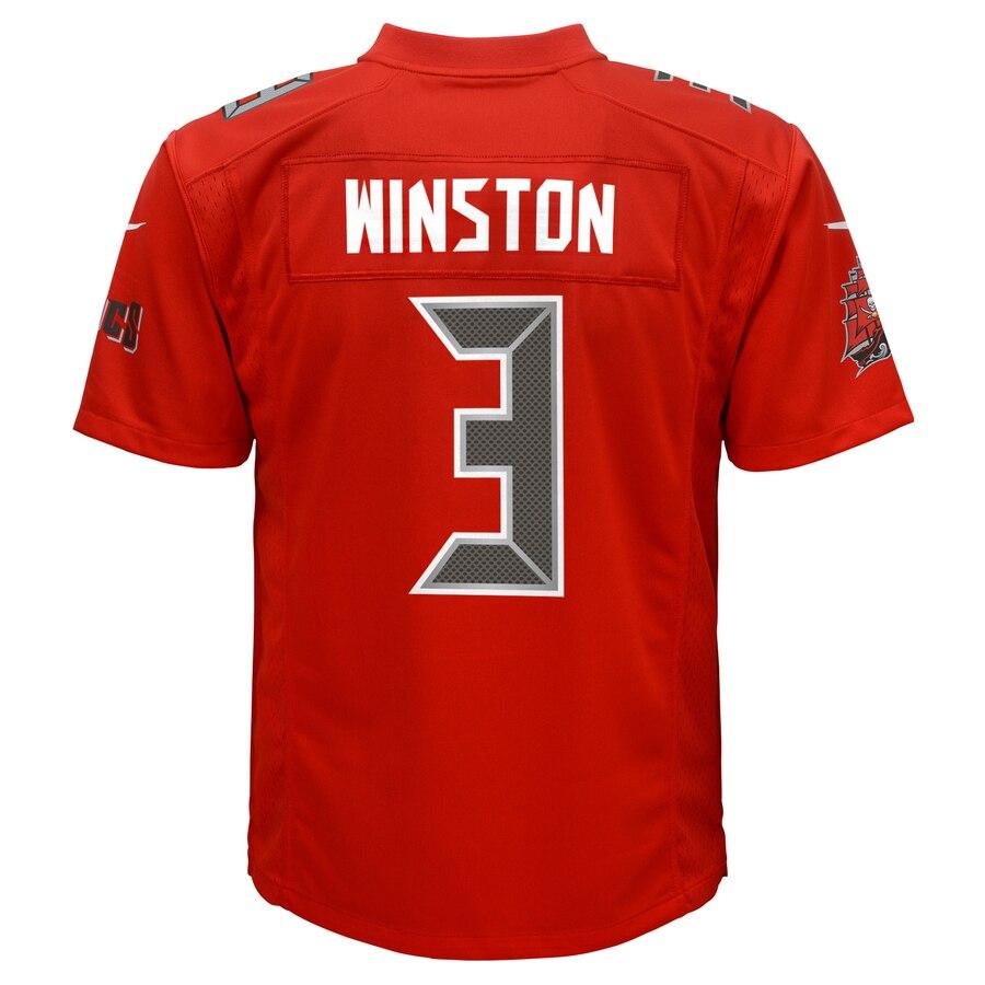 Jameis Winston Tampa Bay Buccaneers Youth Color Rush Game Jersey - Red 2019