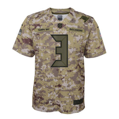 Jameis Winston Tampa Bay Buccaneers Youth Salute to Service Game Jersey - Camo 2019