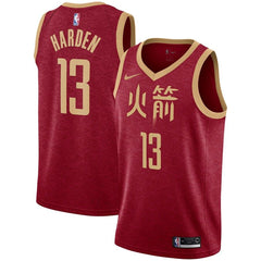 James Harden Houston Rockets City Edition Swingman Jersey – Red 2019