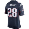 Image of James White New England Patriots Men's Game Jersey - Navy 2019