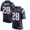 Image of James White New England Patriots Super Bowl LIII Bound Game Jersey – Navy 2019