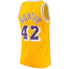Image of James Worthy Los Angeles Lakers Mitchell &amp; Ness Hardwood Classics Swingman Jersey - Gold 2019