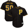 Image of Jameson Taillon Pittsburgh Pirates Majestic Alternate Cool Base Replica Player Jersey - Black 2019