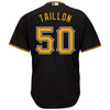 Image of Jameson Taillon Pittsburgh Pirates Majestic Alternate Cool Base Replica Player Jersey - Black 2019