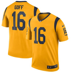 Jared Goff Los Angeles Rams Color Rush Legend Player Jersey – Gold 2019