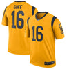 Image of Jared Goff Los Angeles Rams Color Rush Legend Player Jersey – Gold 2019