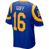 Image of Jared Goff Los Angeles Rams Game Player Jersey – Royal 2019
