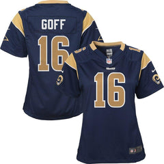 Jared Goff Los Angeles Rams Girls Youth Game Jersey - Navy 2019