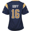 Image of Jared Goff Los Angeles Rams Girls Youth Game Jersey - Navy 2019