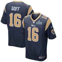 Jared Goff Los Angeles Rams Super Bowl LIII Bound Game Jersey – Navy 2019