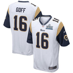 Jared Goff Los Angeles Rams Super Bowl LIII Bound Game Jersey – White 2019