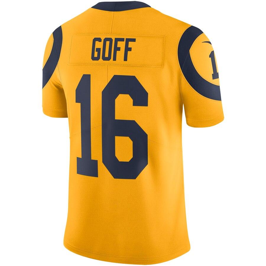Jared Goff Los Angeles Rams Vapor Untouchable Color Rush Limited Player Jersey - Gold 2019