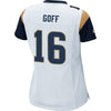 Image of Jared Goff Los Angeles Rams Women's Game Jersey - White 2019