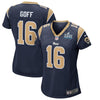 Image of Jared Goff Los Angeles Rams Women's Super Bowl LIII Bound Game Jersey – Navy 2019