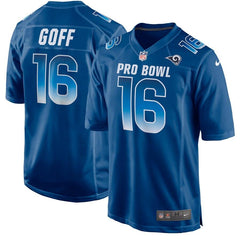 Jared Goff NFC 2019 Pro Bowl Game Jersey – Royal 2019