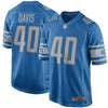 Image of Jarrad Davis Detroit Lions Game Jersey - Blue 2019