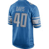 Image of Jarrad Davis Detroit Lions Game Jersey - Blue 2019