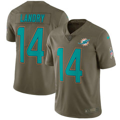 Jarvis Landry Miami Dolphins Salute To Service Limited Jersey - Olive 2019