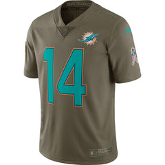 Jarvis Landry Miami Dolphins Salute To Service Limited Jersey - Olive 2019