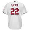 Image of Jason Kipnis Cleveland Indians Majestic Home 2019 All-Star Game Patch Cool Base Player Jersey – White 2019