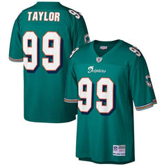 Jason Taylor Miami Dolphins Mitchell &amp; Ness Retired Player Replica Jersey - Aqua 2019