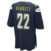 Image of Jason Verrett Los Angeles Chargers Game Jersey - Navy Blue 2019