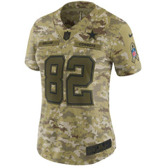 Jason Witten Dallas Cowboys Women's Salute to Service Limited Jersey – Camo 2019