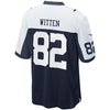 Image of Jason Witten Dallas Cowboys Youth Throwback Game Jersey - Navy Blue 2019