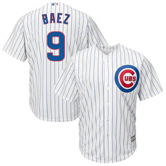 Javier Baez Chicago Cubs Majestic Cool Base Player Jersey - White 2019