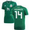 Image of Javier Hernandez Mexico National Team Youth Home Replica Jersey - Green 2019