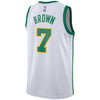 Image of Jaylen Brown Boston Celtics City Edition Swingman Jersey – White 2019