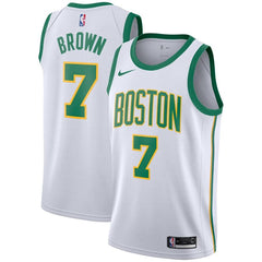 Jaylen Brown Boston Celtics City Edition Swingman Jersey – White 2019