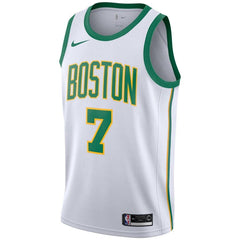 Jaylen Brown Boston Celtics City Edition Swingman Jersey – White 2019