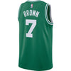 Image of Jaylen Brown Boston Celtics Swingman Jersey Green - Icon Edition 2019