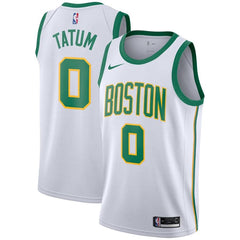 Jayson Tatum Boston Celtics City Edition Swingman Jersey – White 2019