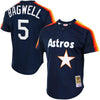 Image of Jeff Bagwell Houston Astros Mitchell &amp; Ness Cooperstown Mesh Batting Practice Jersey - Navy 2019