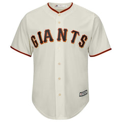 Jeff Samardzija San Francisco Giants Majestic Official Cool Base Player Jersey - Cream 2019