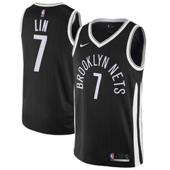 Jeremy Lin Brooklyn Nets Swingman Jersey Black - City Edition 2019