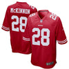 Image of Jerick McKinnon San Francisco 49ers Game Jersey – Scarlet 2019
