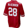 Image of Jerick McKinnon San Francisco 49ers Game Jersey – Scarlet 2019