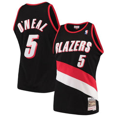 Jermaine O'Neal Portland Trail Blazers Mitchell &amp; Ness Hardwood Classics Swingman Jersey – Black 2019