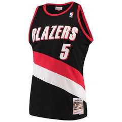 Jermaine O'Neal Portland Trail Blazers Mitchell & Ness Hardwood Classics Swingman Jersey – Black 2019