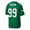 Image of Jerome Brown Philadelphia Eagles Mitchell &amp; Ness Retired Player Replica Jersey - Kelly Green 2019