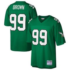 Jerome Brown Philadelphia Eagles Mitchell &amp; Ness Retired Player Replica Jersey - Kelly Green 2019