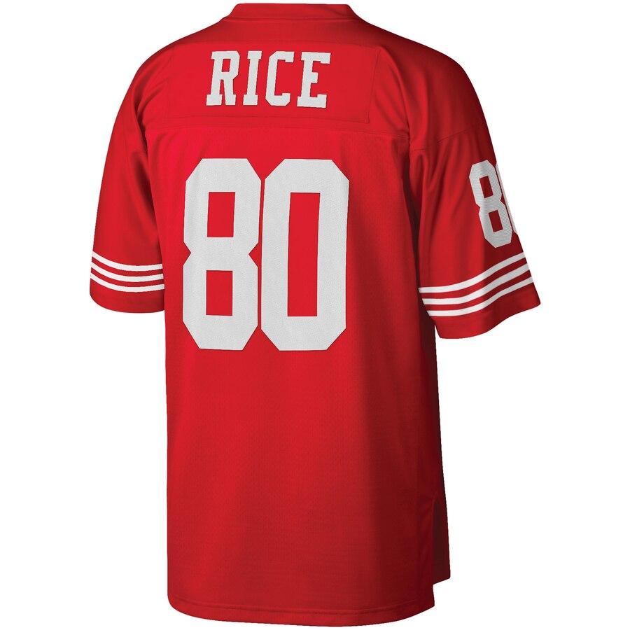 Jerry Rice San Francisco 49ers Mitchell &amp; Ness Retired Player Vintage Replica Jersey - Scarlet 2019
